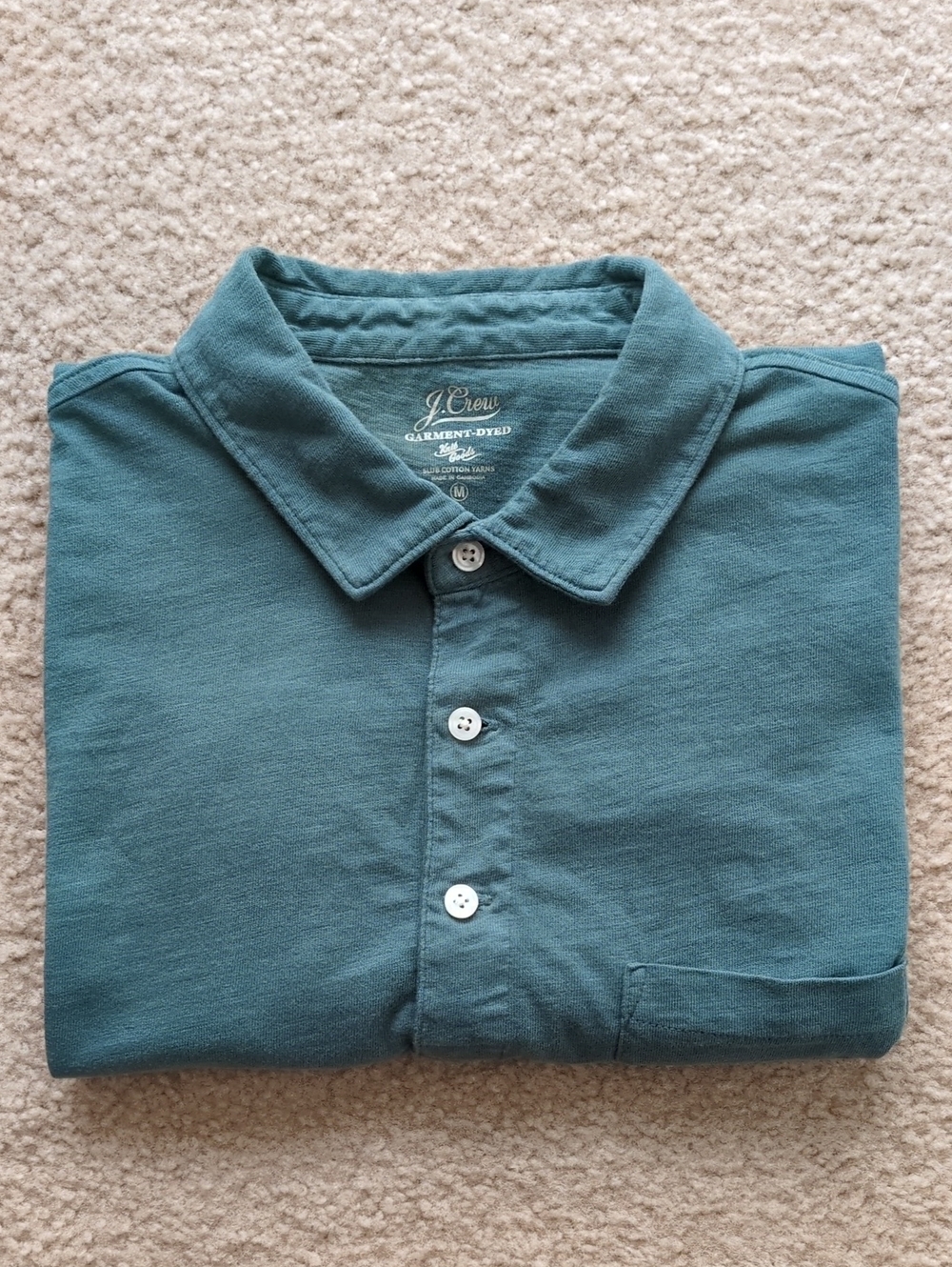 J. Crew Short Sleeve Jersey Knit Pocket Polo